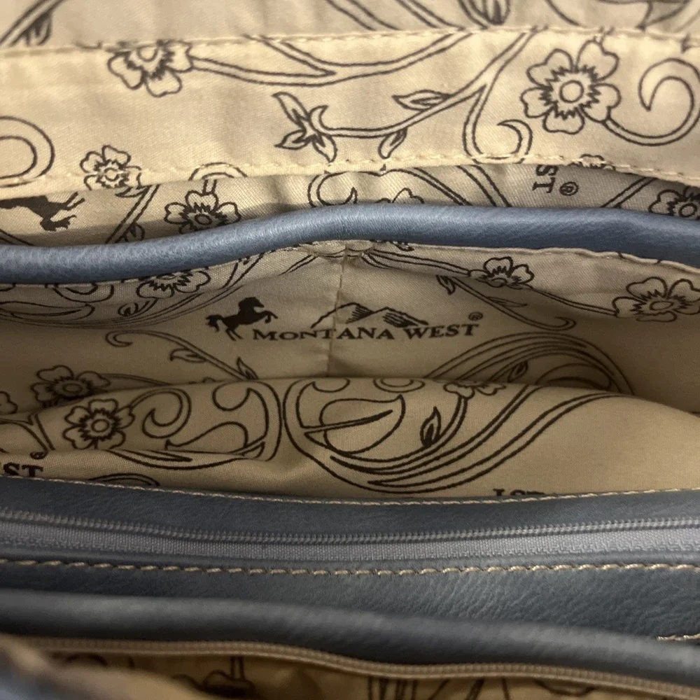 Montana West Western Country Concealed Carry Purse Embroidered + Wallet‎